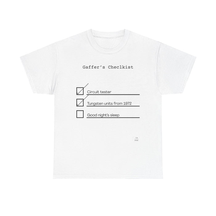 Gaffer's Checklist Tee!