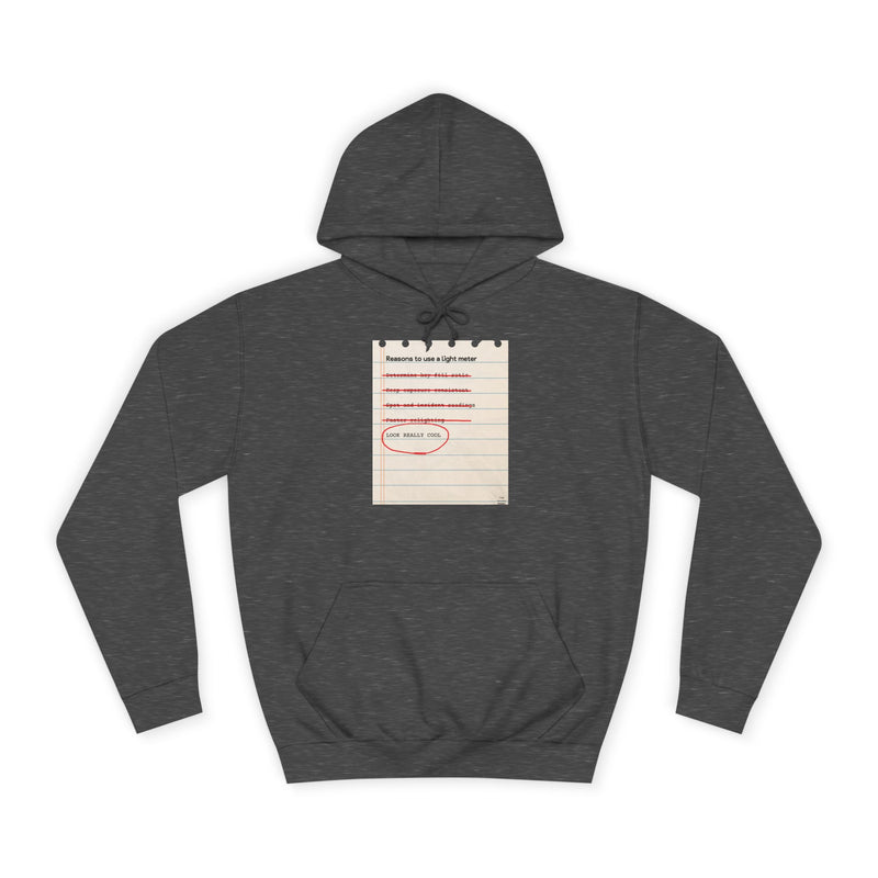 The REAL reason we meter light... Hoodie — Charcoal