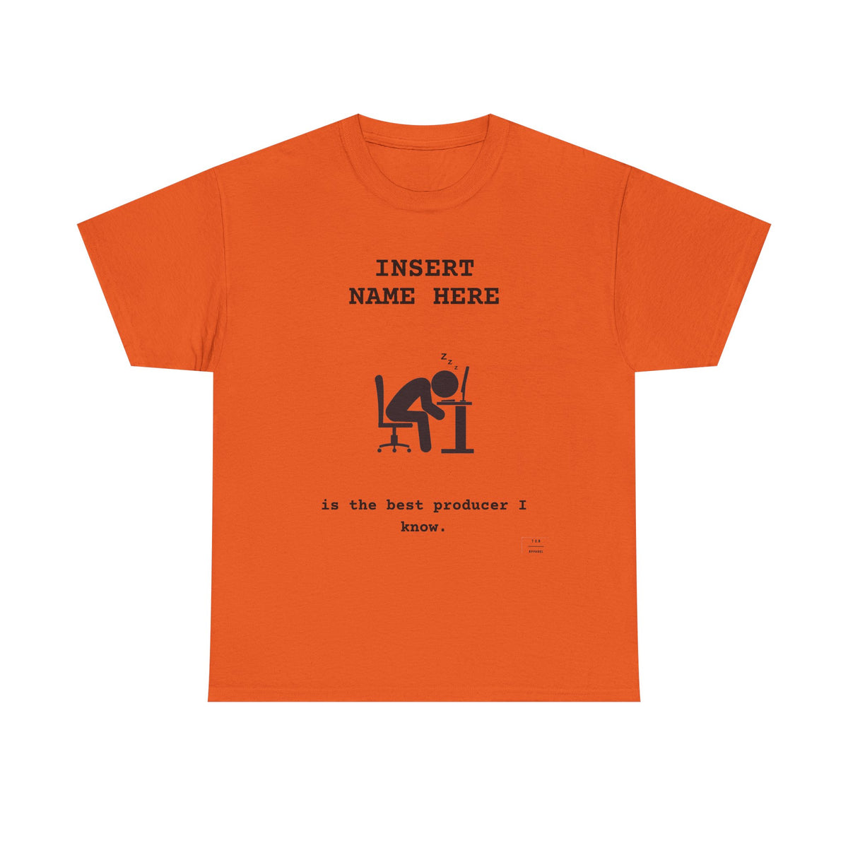 CUSTOMIZABLE tee for the Producer in your life!