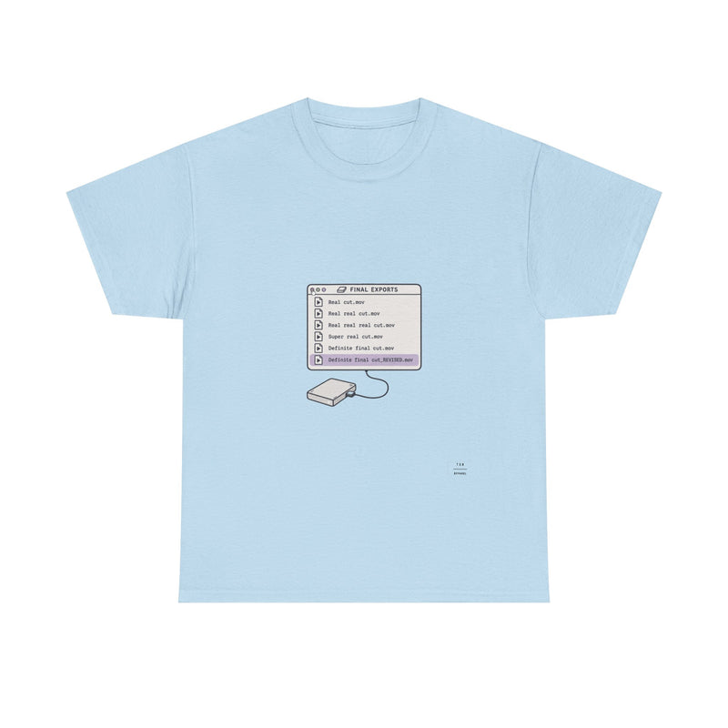 "Just call it REAL export" Tee Shirt — Light Blue
