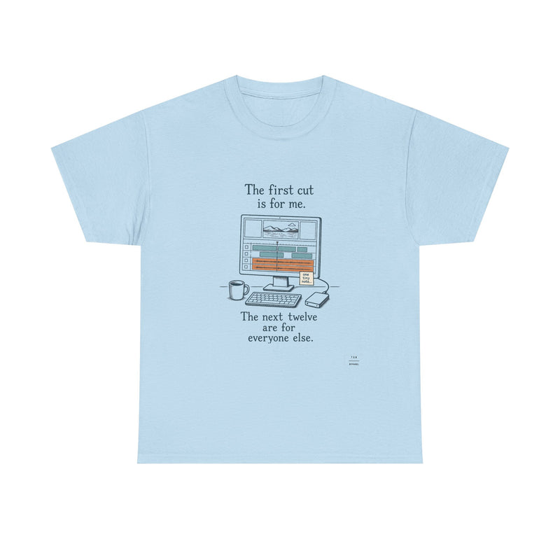 Editor's cut tee shirt — Light Blue