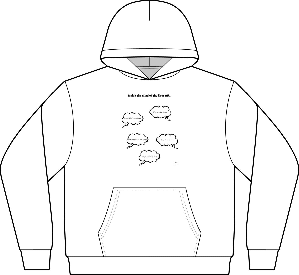 Inside the mind of the 1st AD HOODIE!