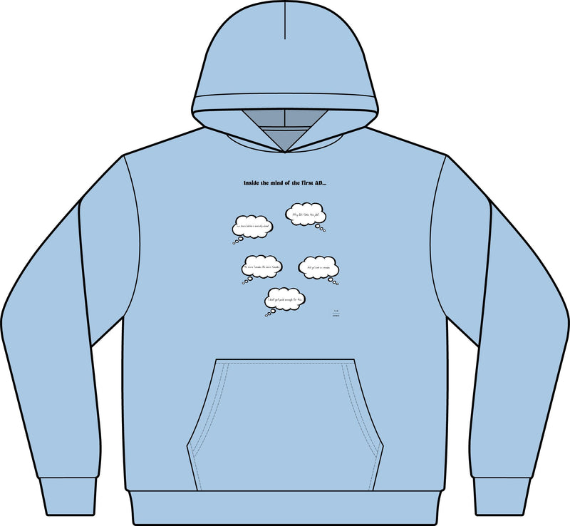 Inside the mind of the 1st AD HOODIE! — Ice Blue