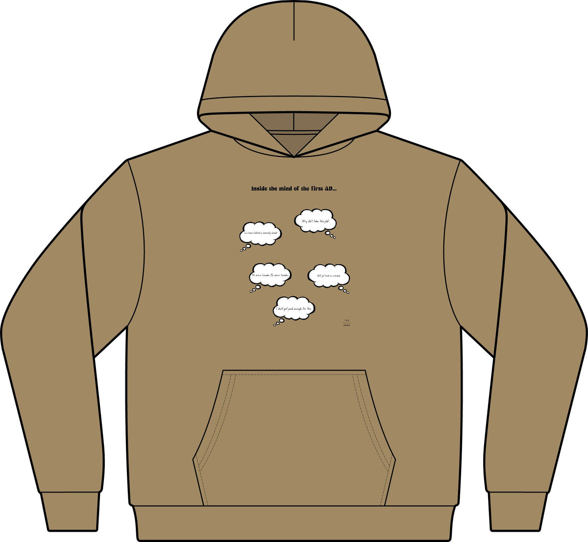 Inside the mind of the 1st AD HOODIE!